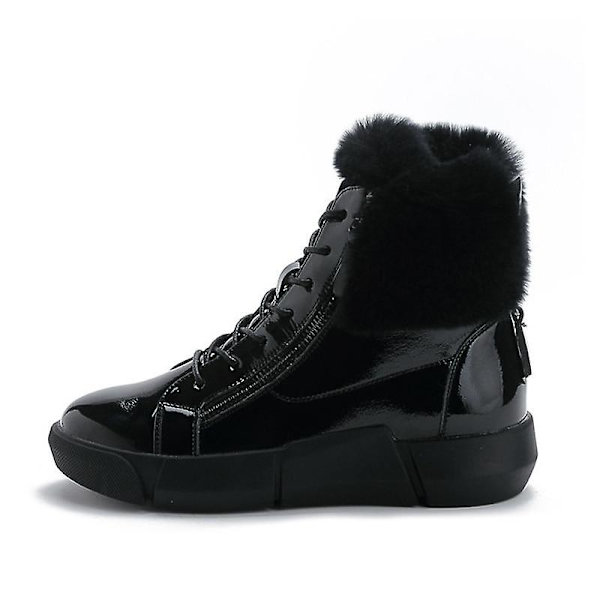 Vattentäta vinterstövlar i lack 0138 black 39