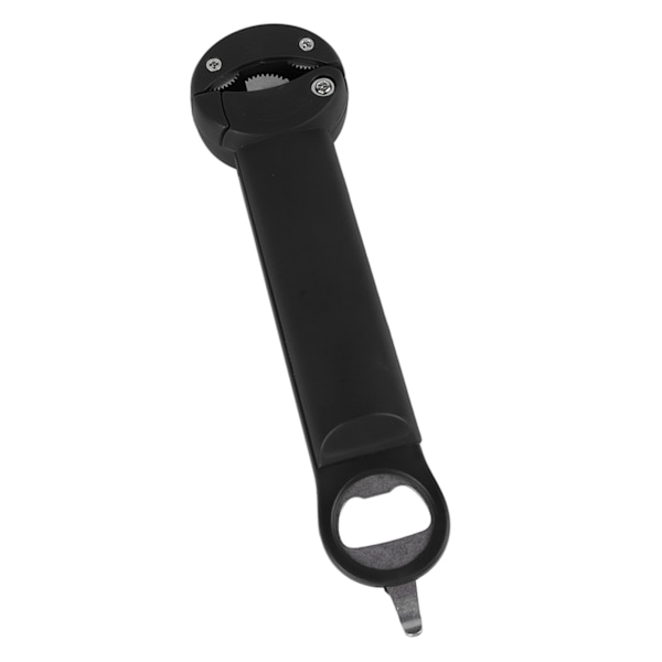 Flasköppnare Burköppnare Magnetisk Locköppnare Multifunktionell 3 i 1 Rostfritt Stål Enkel Burköppnare Justerbar för Svaga Händer Svart