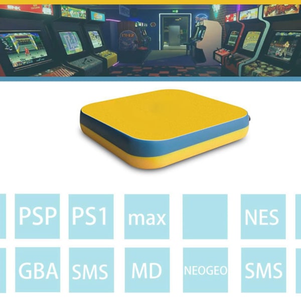 Retrospelkonsoler Kompatibla med High Definition Multimedia Interface 4K-utgång Konsoler med Spelkontroll Kylande Fäste TF-kort 110?240V