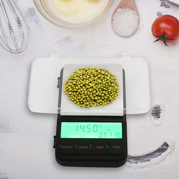 Högprecisions LCD Digital Elektronisk Mini Kök Vägning Mätverktyg Våg 500g/0.01