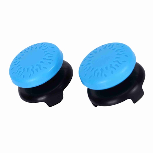 2 st Thumbstick Mjuka Silikonöverdrag Grepp Stick Joystick Controller Spelkontrollknappar för PS5 Blå