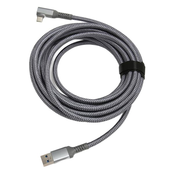 För Quest 2 Link VR-kabel Nylonflätad Hög Hastighet Dataöverföring Laddningskabel VR-tillbehör för VR-headset Gaming PC 5m / 16.4ft