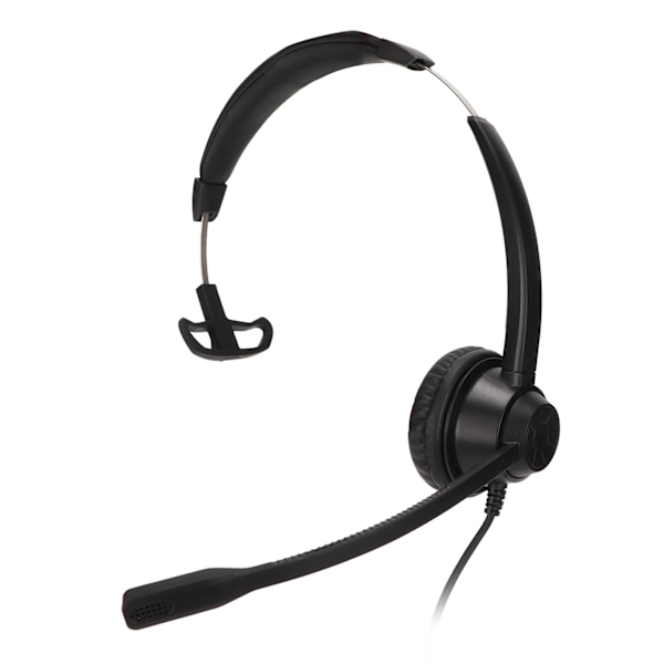 Enkelsidig Örontelefonheadset USB Business Headset med Brusreducerande Mikrofon för Call Center