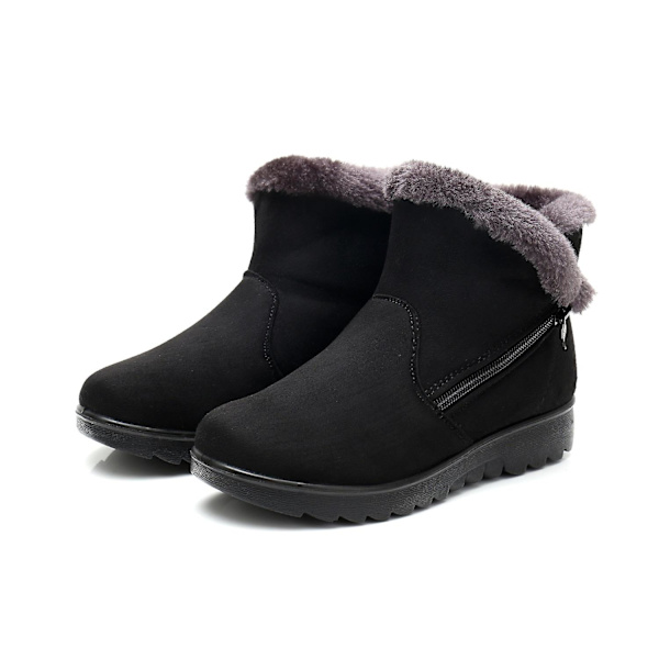 Kvinnor vinter, snö ankelboots wine red A 41