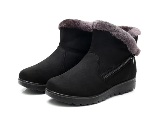 Kvinnor vinter, snö ankelboots wine red B 38