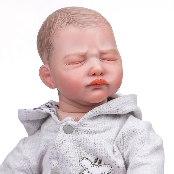 42cm Reborn Sovande Populär docka Mjuk kropp med handritat hår