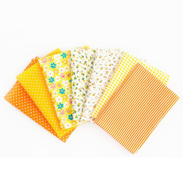 7 st Blandat Fat Quarter-paket Quilt Quilting Bomullstyg Sömnad DIY Set