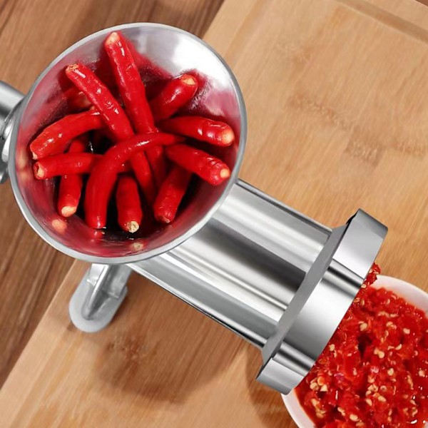 Manuell Köttkvarn Aluminiumlegering Köttmalningsmaskin Multifunktionell Matberedare Kit