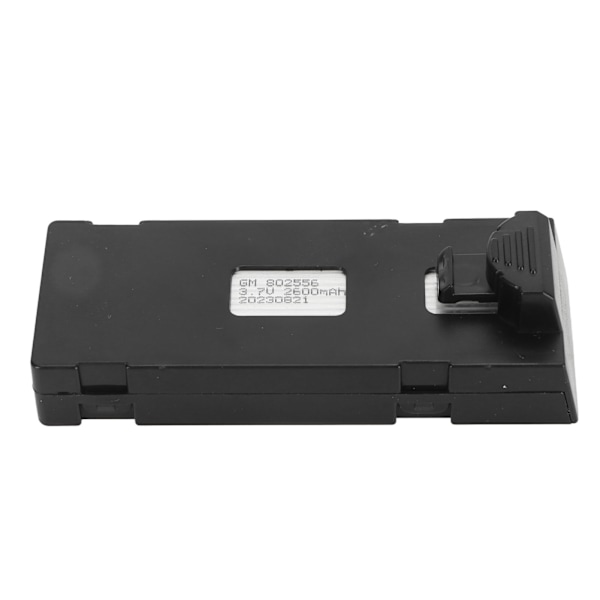 3.7V 2600mAh UAV Litiumbatteri Portabel Quadcopter Litiumbatteri För E88 E88PRO E525 E99 E99PRO P1 P5PRO K3 S1 P8 S98 Svart