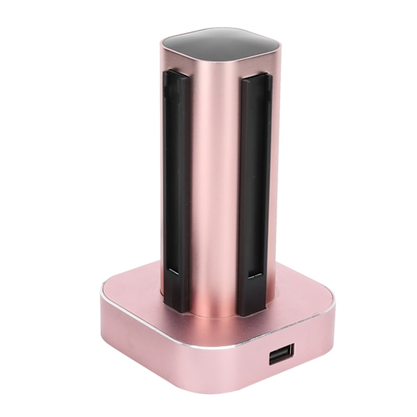 4-i-1-kontrollantladdningsdocka för Nintendo Switch i aluminiumlegering Laddningsstation Roséguld