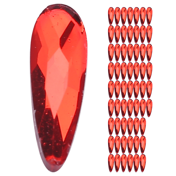 60 st Nagelstrass Droppe Glitter Kristall DIY Tillbehör Glänsande Manikyrverktyg618