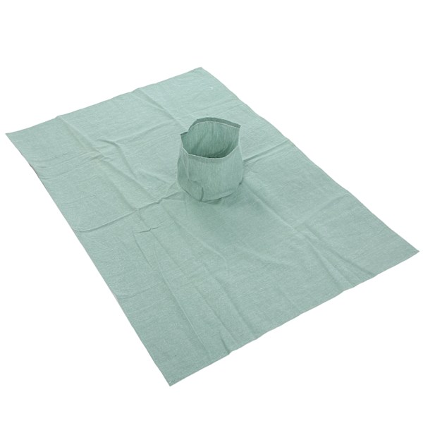 Skönhetssalong Massagebäddslakan Bomull Bordsöverdrag med Hål för Ansikte (70 x 100cm) Grön Svart