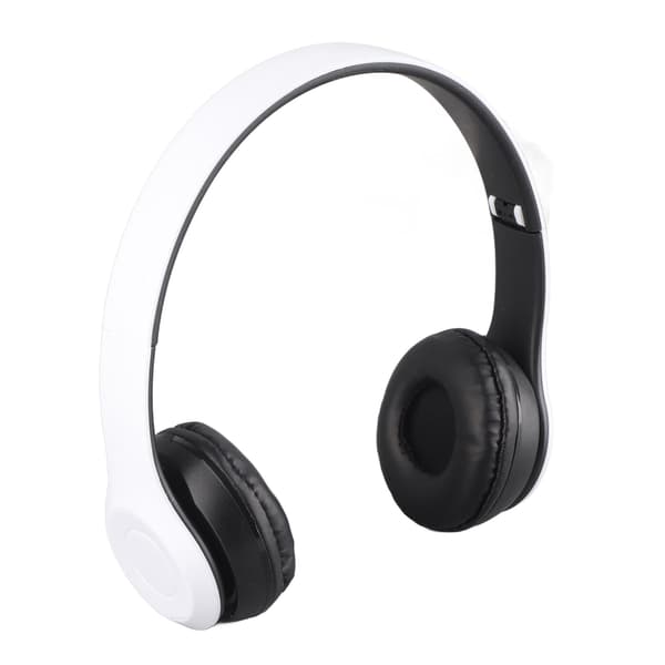 P47 Bluetooth-headset Multifunktionell Djup Bas Brusreducering Vikbart Trådlöst Sportheadset för Hem Kontor Resa Vit