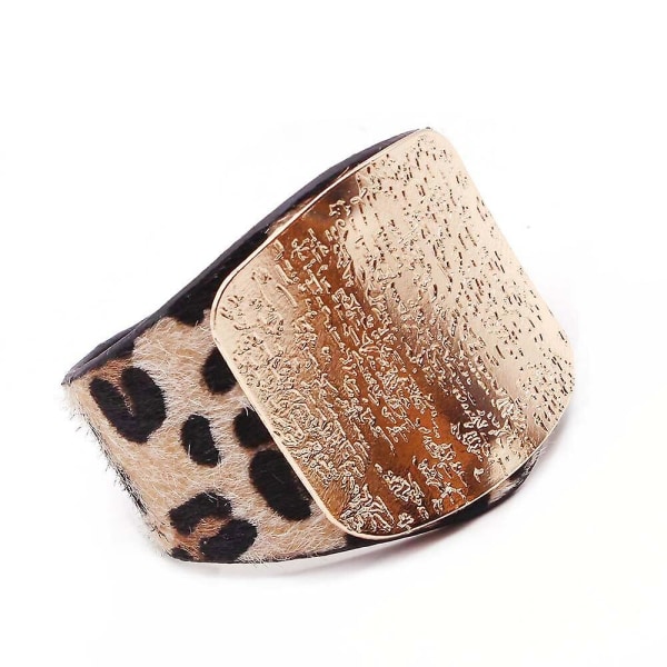 Fashion Leopard Charm Läderarmband A