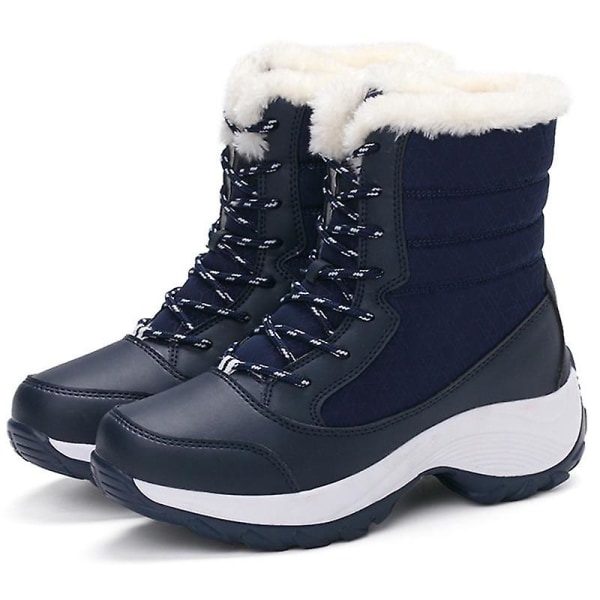Snow Ankel Boots, Vinter Vattentät Boots Red 40