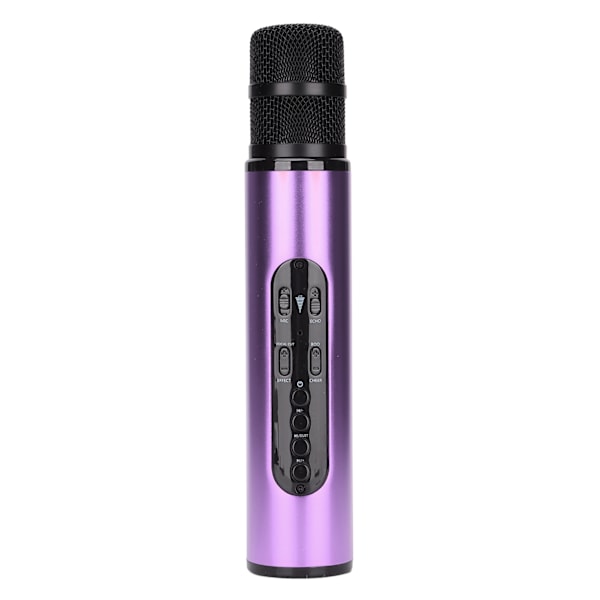 Trådlös Bluetooth Karaoke Mikrofon Portabel Handhållen Mikrofon för Fest Bil Hem Utomhus KTV Lila