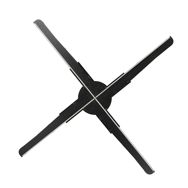 45CM 3D LED WiFi Holografisk Projektor Display Fläkt Hologram Reklam Projektionsspelare EU-kontakt
