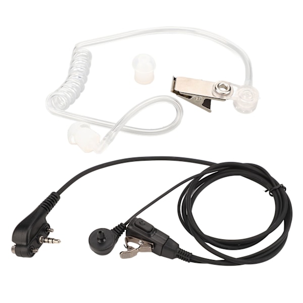 Akustiska rörhörlurar Transparent Strålningsreducering Bärbar Luft Akustiskt Rör Headset för Motorola Walkie Talkie 1 st