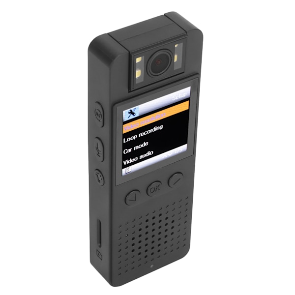 WiFi Liten Kroppskamera LCD-Skärm HD 1080P 180 Graders Rotation Bärbar Kroppskamera för Arbete och Resor