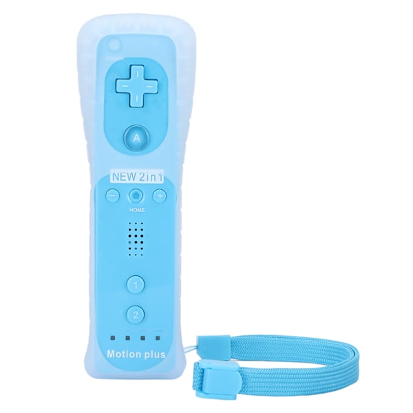 Fjärrkontroll Vibrationsljudfunktion Spelhandtag Spelkonsoltillbehör med Motion Plus för Wii U Ocean Blue