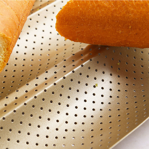 Non-stick Perforerad Form för Franskt Bröd Bakform Toast Matlagning Bakform Hem Brödbakningsform