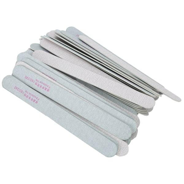 50st Nagelfilar Dubbelsidiga 180/240 Grit Buffring för Hemsalong