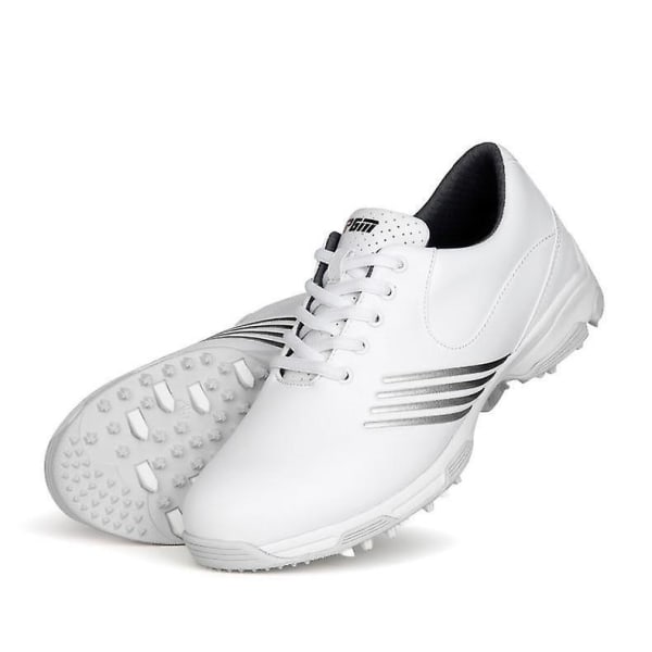 Damvattentäta anti-slip golfskor Gray White 37