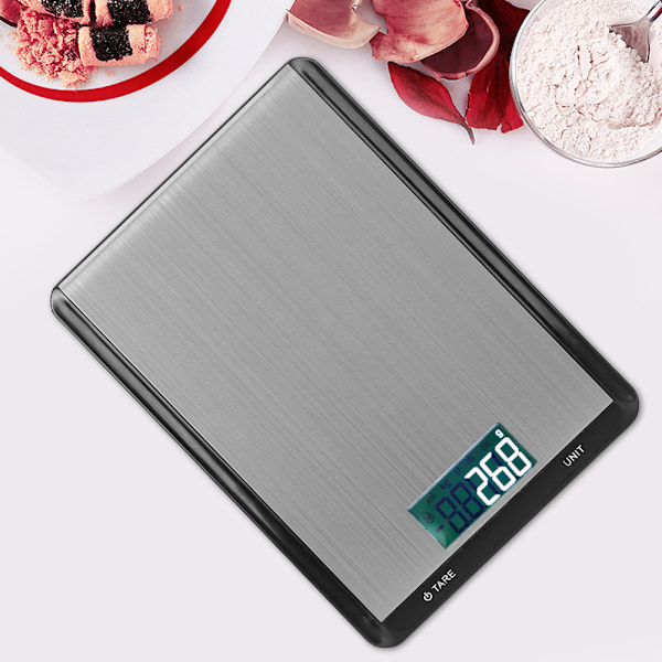 10kg/1g Rostfritt Stål Kök Våg Portabel Elektronisk Digital Matvåg för Bakning