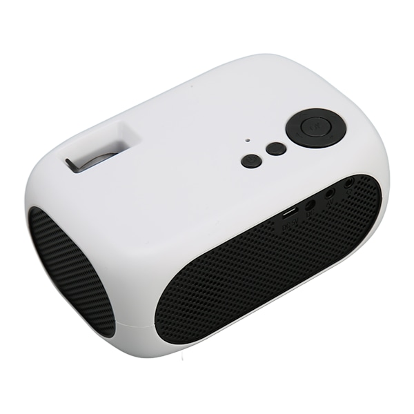 M24 Mini Portabel Projektor Multifunktion 360 Graders Surroundljud Hemmabio Videoprojektor 100?240V Vit AU-kontakt