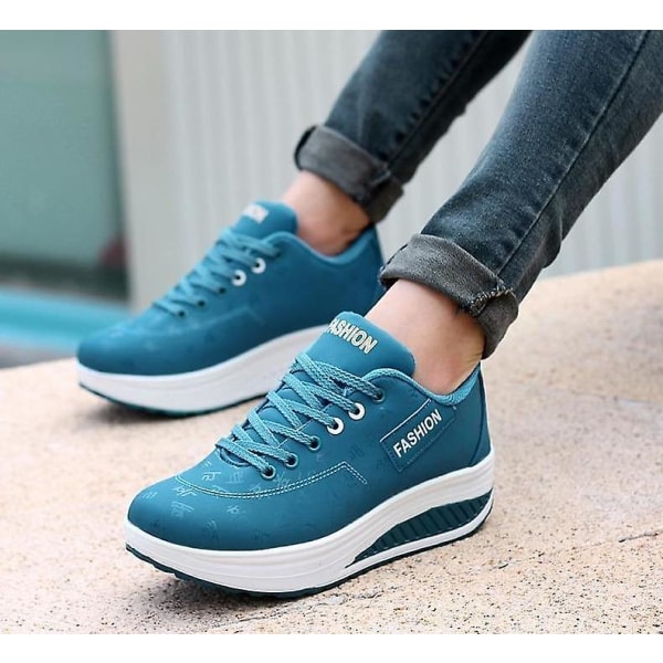 Shake Platform löparsneakers Blue 35