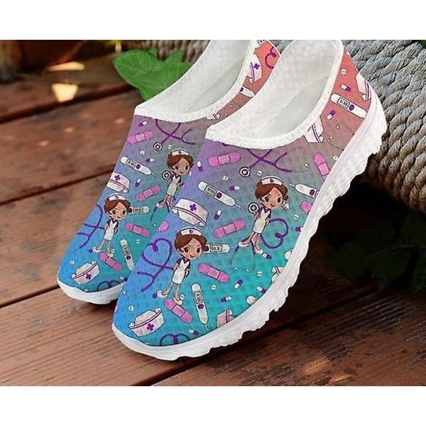 Sommar - Slip-on Gradient Skisstryck, Ballerinaskor Vårdskor (Set 2) 43 / HMEA073AA