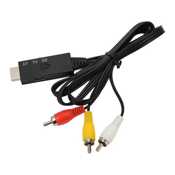 AV till HD Multimedia Interface-kabel 3 RCA till HD Multimedia Interface Ljud- och Videokonverteringskabel 1m