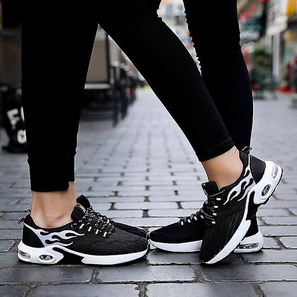 Sports Fitness- Racquetball Outdoor, Jogging Sneakers 9 / black white men