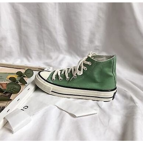 High Top Dammode Casual Skor, Casual Sneakers Army Green 7