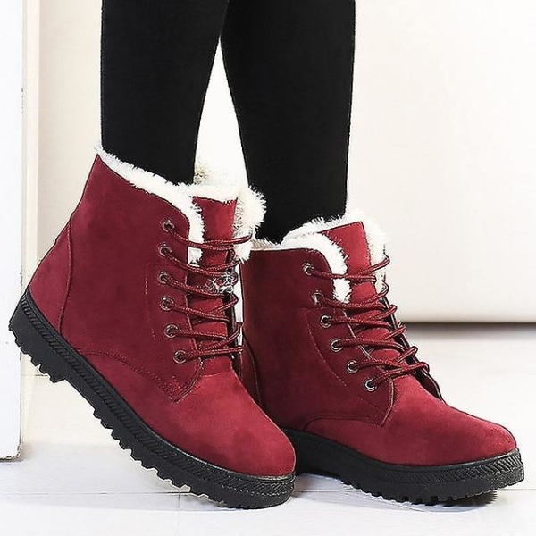 Vinterkängor för kvinnor E03wine red gen 7.5