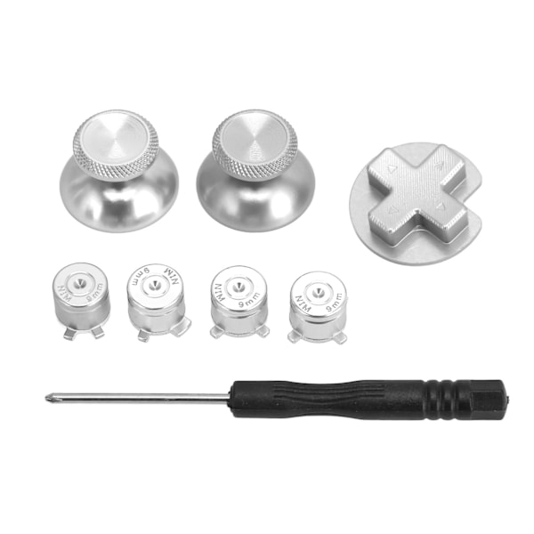 Metallknappar för Switch Pro DIY-Ersättningsspelkontroll Metallknapp för Switch Pro Spelkontroll Silver