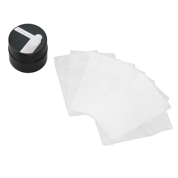 20ml 10ST Nagel Förlängning Glasfiber Kit Finger Vård Reparations Gel Klippbar Långvarig Anti Sprickbildning för Hemmasalong