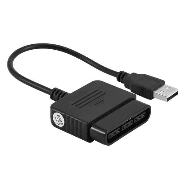 För Sony Playstation 2 PS2-kontroll till USB-adapterkonverterare för PS3 & Windows PC