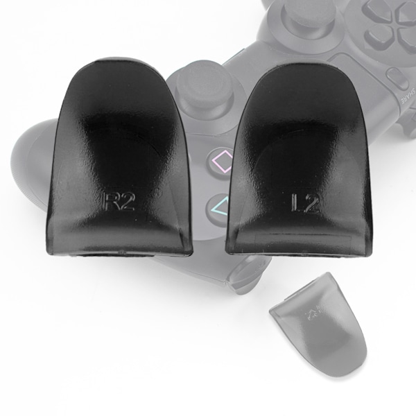 2 ST/ Set Hållbara R2 L2 Knappar Trigger Förlängare Förlängning för PS4-Kontroll (Svart)