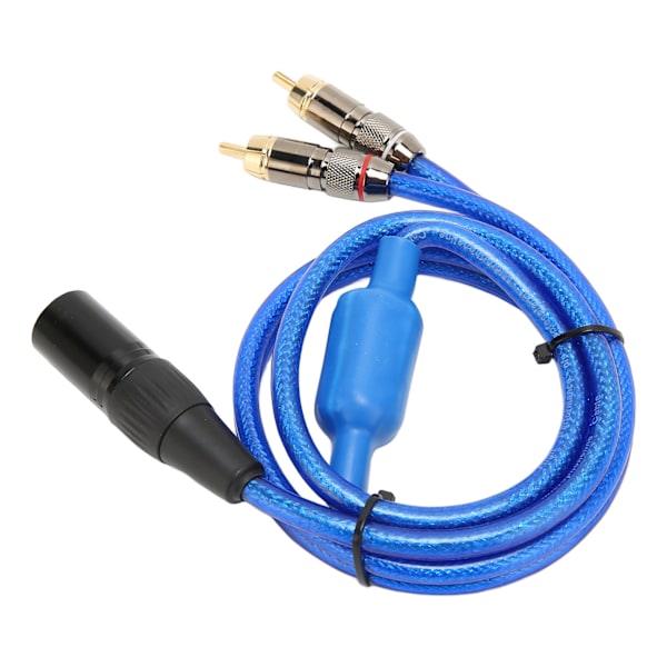 XLR Hane till Dubbel RCA Ljudkabel 1m Stereo XLR 3 Pin till 2 X Phono RCA Kontakt Adapter Y Splitter Kabel för TV Förstärkare