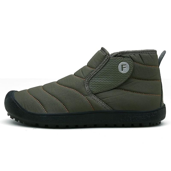 Skor Vinter Män Snow Boots, Outdoor Sneakers 3-Army Green 38