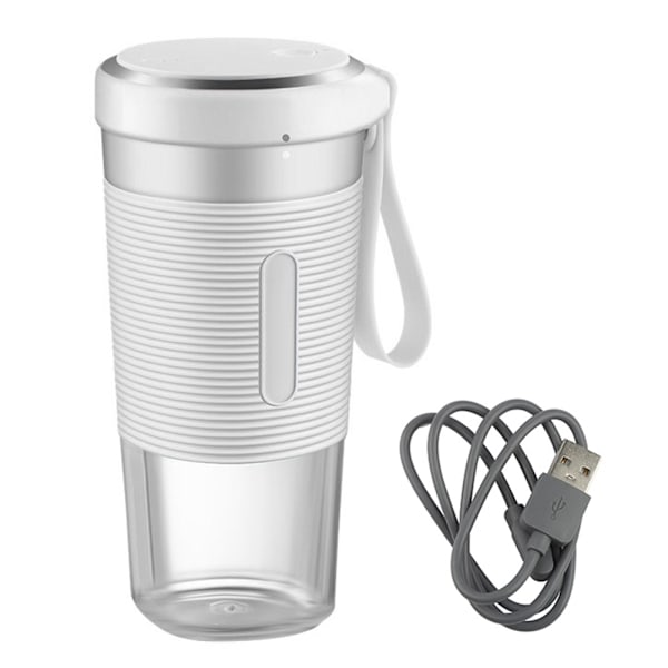 Bärbar Mini Juicepress Hushålls Fruktjuicekopp Elektrisk Juicepresskopp USB-Laddning (Vit)