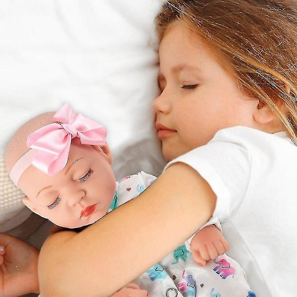 Reborn Baby Doll 10 tum Mjuk Simulering Realistisk Bebe Naturtrogen Nyfödd tjej Utbildningsleksaker Högkvalitativ present i lager 006