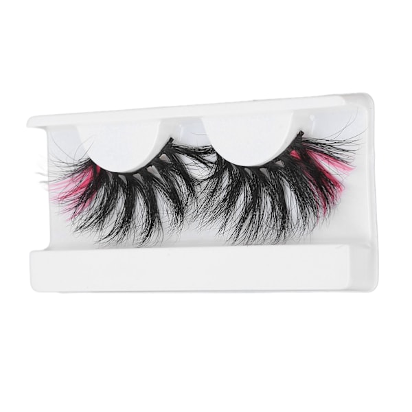 0,98 tum Färgade Lösögonfransar Tunn Fluffig Rosa Toppar Dramatiska Färgade 670A-5C