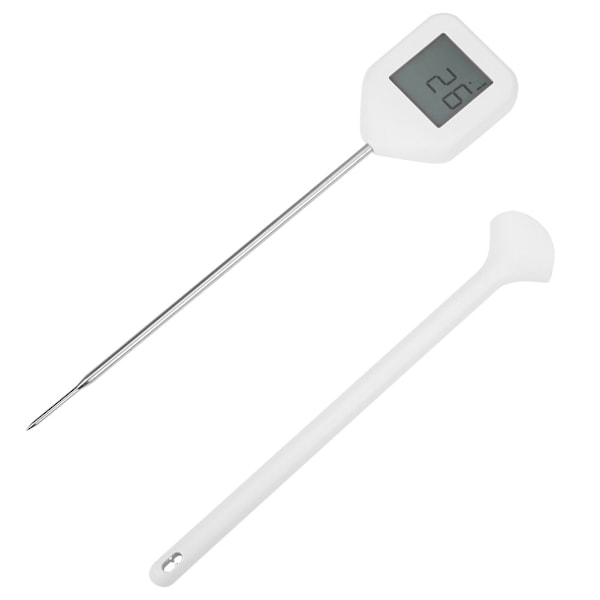 360 Graders Roterande Digital Display Grillmatlagnings Termometer Kökstillbehör Vit