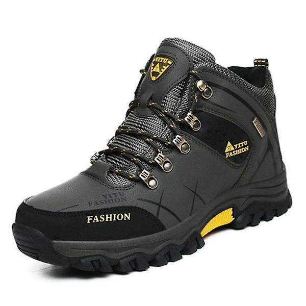 Snöskor för män, vattentäta sneakers av hög kvalitet 18 No Fur Army Green 7