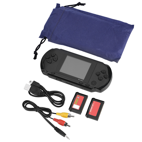 PXP3 Slim Station 16-bit Bärbar Handhållen Spelkonsol med 2 Spelkort