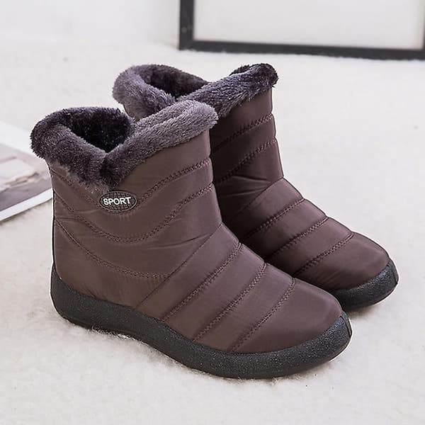 Vattentäta snö vinterstövlar Brown-3 7