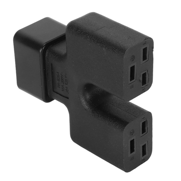 IEC320 C20 till Dubbel IEC320 C19 Strömadapter IEC320 C20 Hane till 2 C19 Hona Y Splitter AC Strömadapter