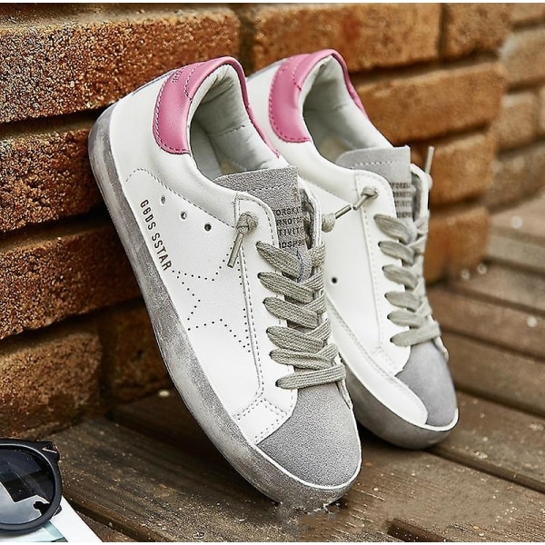 Nya löparsneakers i läder från Pu pink 40